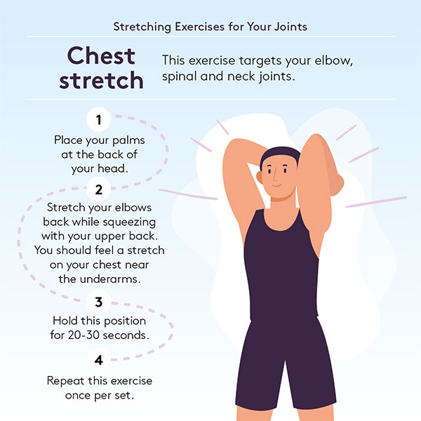 stretching-chest-stretch Chest stretch for upper body mobility