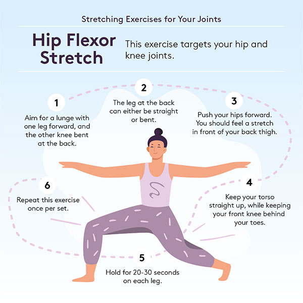 stretching-hip-flexor-stretch Hip flexor stretch for lower body flexibility
